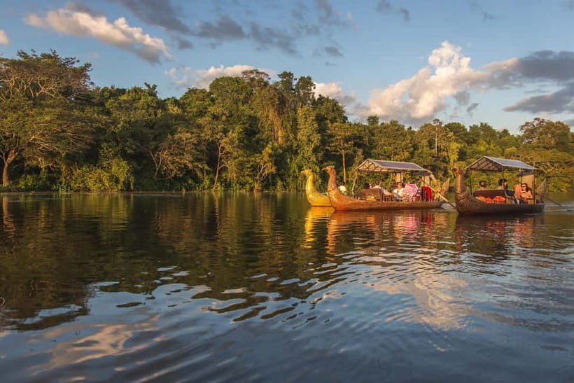 Angkor Bike tour & Gondola Sunset Boat - Break Time: Cold Water, Fresh Fruit, and a Reset