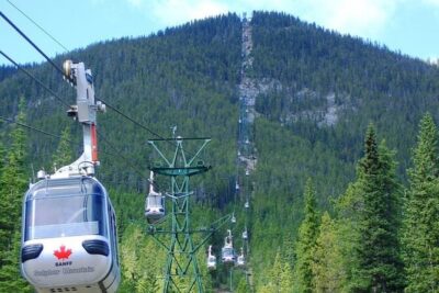 Banff/Canmore:Gondola,Hot Water Spring,Bow Fall,Iconic Lakes Tour - Banff Gondola on Sulphur Mountain: views that come fast
