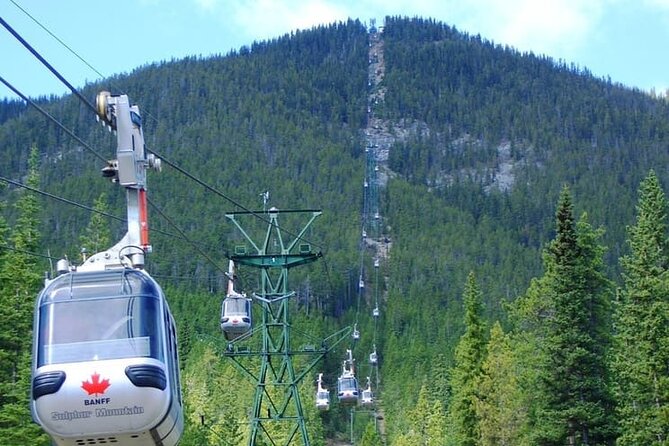 Banff/Canmore:Gondola,Hot Water Spring,Bow Fall,Iconic Lakes Tour - Banff Gondola on Sulphur Mountain: views that come fast