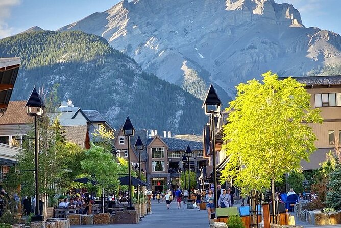 Banff Gondola Hot Springs Bow Falls and Three Lakes tour - Bow Falls and Banff Avenue: Easy Nature, Easy Town