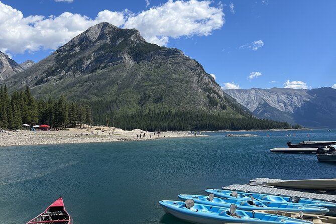 Banff Gondola Lake Minnewanka Johnston canyon and Banff Town - Bow Falls and Surprise Corner: quick stops with iconic photos