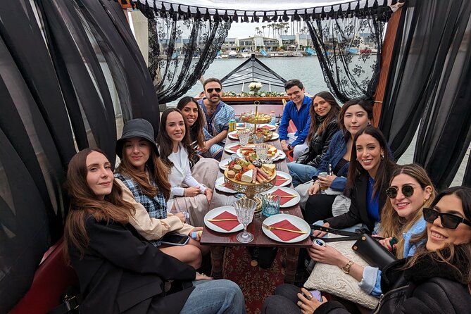 Beautiful Luxury Picnic on a Docked Gondola Boat in Coronado - How the 1.5-Hour Experience Flows