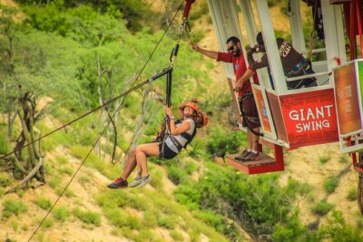 Extreme Swing - Fly from the Glass Bottom Gondola - Cable Car Crossing: Getting the Canyon Views First