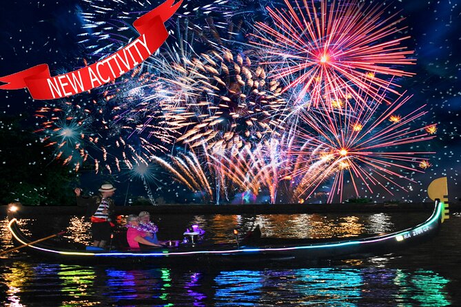 Fireworks Waikiki Gondola Cruise -lots of fun- - What’s included on board: lei, blankets, cider, pastry, and maybe a laser moment