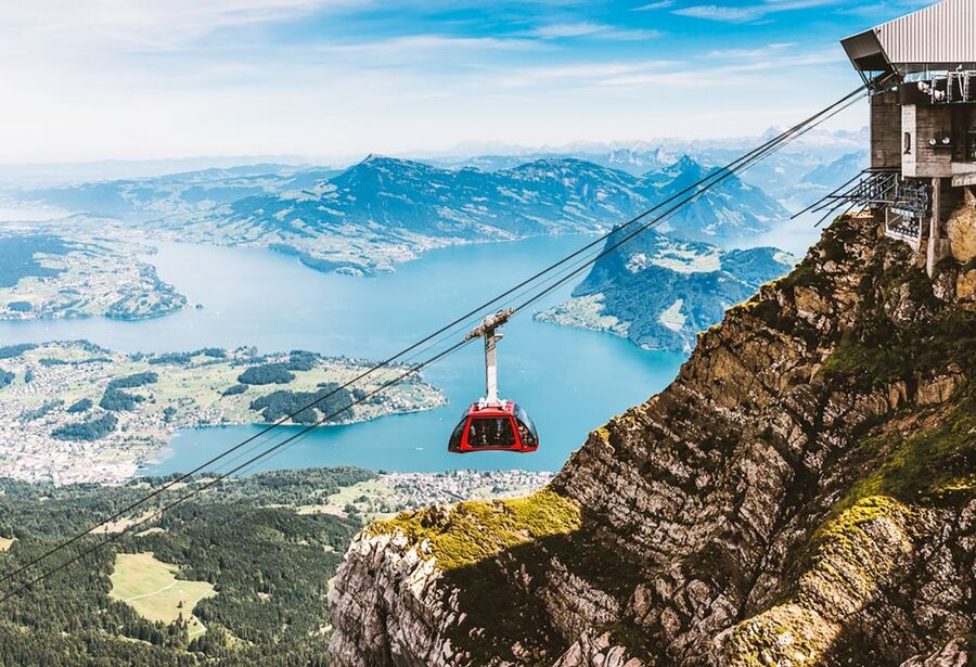 From Lucerne: Mt. Pilatus Gondola, Cable Car, and Boat Trip - Panorama gondola to Krienseregg and Fräkmüntegg: two scenic stops, two different vibes