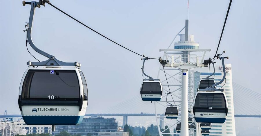 Lisbon: Nations Park Gondola Lift Cable Car Round Trip - The route over the Tagus: what you’ll see from 30 meters up
