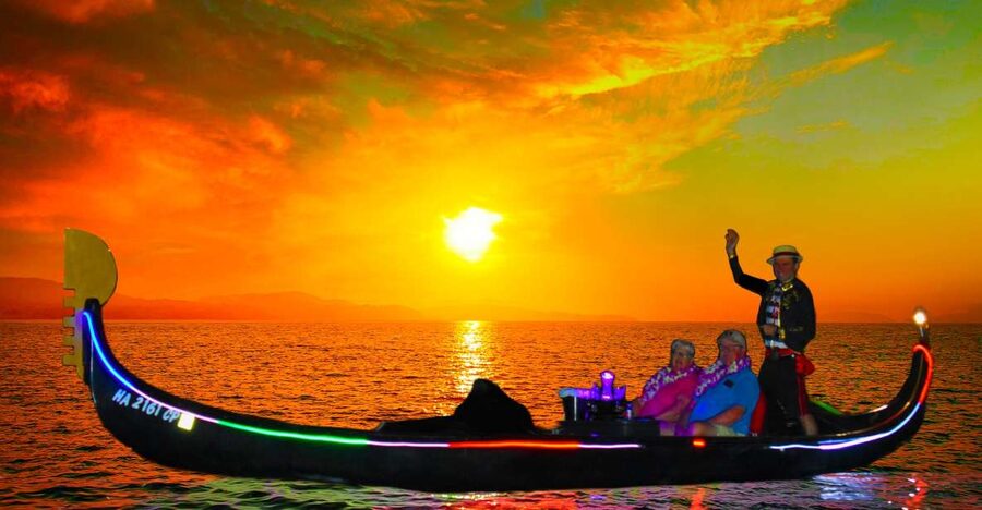 Oahu: Luxury Gondola Cruise with Drinks and Pastries - Boarding an Intimate Gondola Instead of a Big Boat