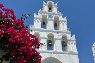 Skip Gondola Shore Excursion: No Cable Car, Water Taxi Provided! - Stop 1: Three Bells of Fira for the Iconic Blue-Dome Photo