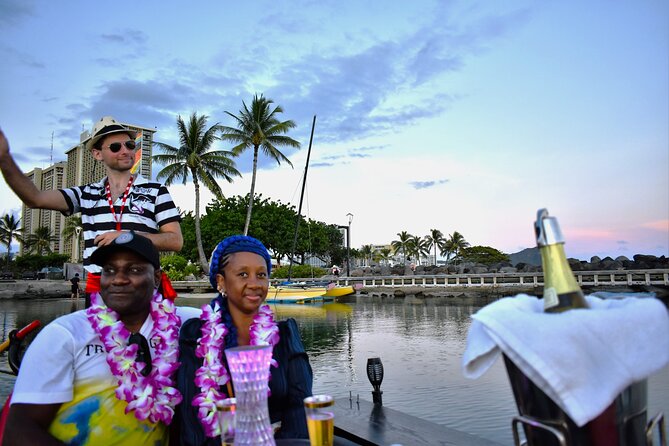 Valentine's Private Gondola Cruise in Waikiki with Drinks, Pastry - Magic Island: the man-made shoreline you’ll notice right away