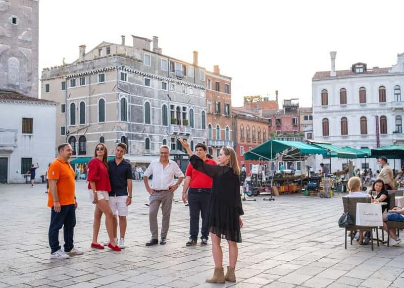 Venice: City Center Walking Tour & Iconic Gondola Ride - Getting started at Campo San Gallo: finding the meeting spot fast