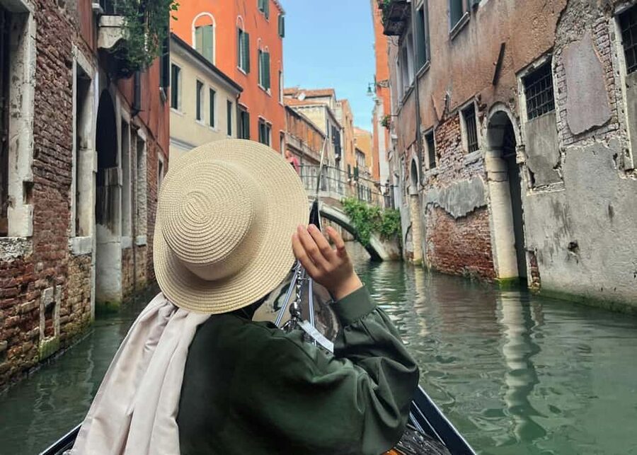 Venice: Crafted Gondola Under Breathtaking Bridge of Sighs™ - On the water: under the Bridge of Sighs and past St Mark Basin